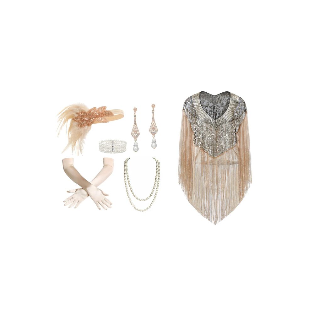 4256 1920s Accessoriess For Flapper Feather Headband Headpiece